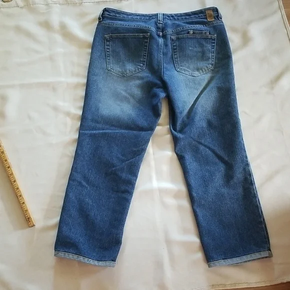 Tommy Hilfiger Hipster Jeans Womens Size 8 Oversized Vintage Jeans Medium Wash - Picture 3 of 9